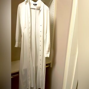 Zara creamy white button up dress USA 6 (8 if your waist is small